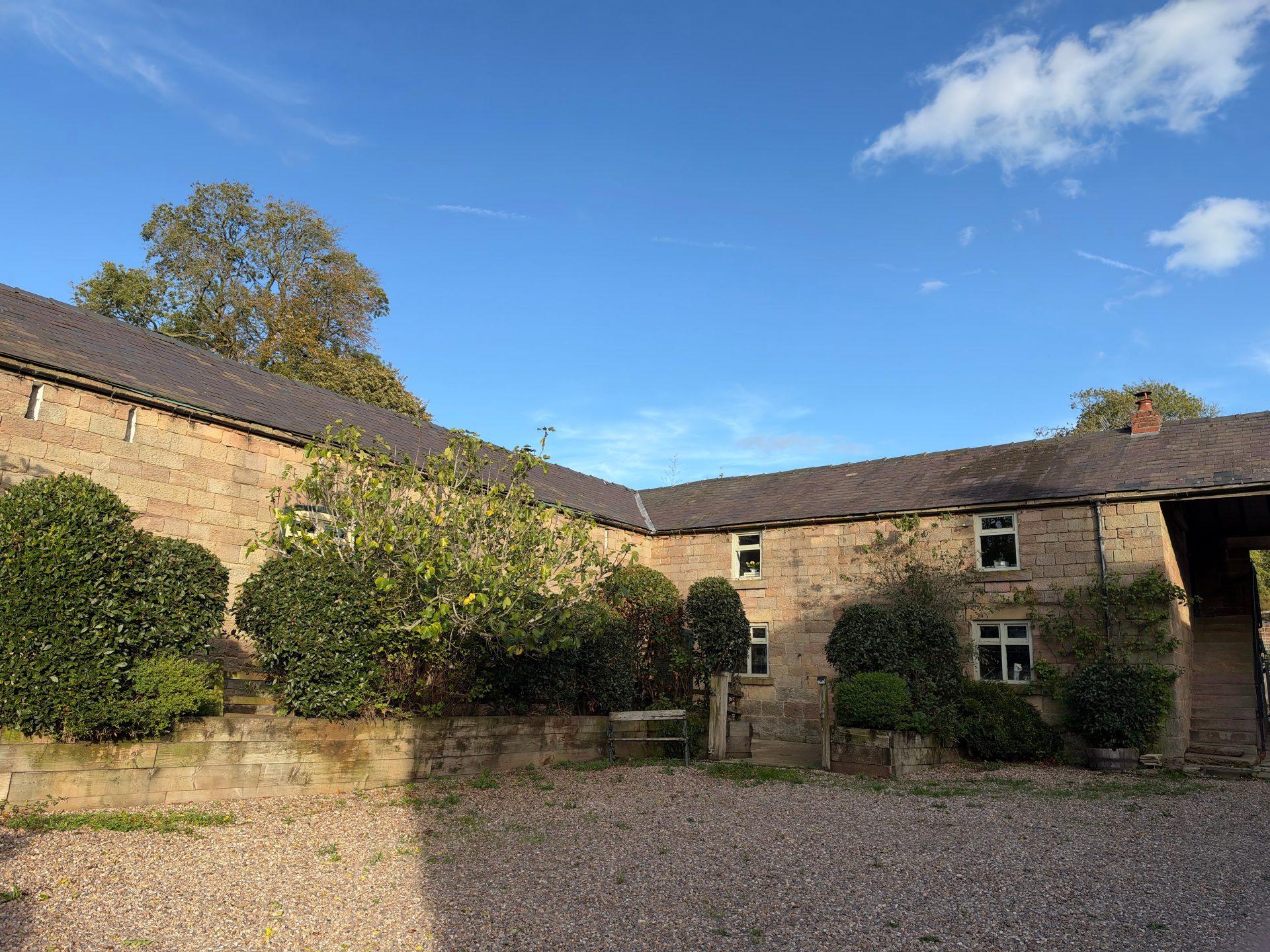 The converted stone barn at Wishing Tree Farm
