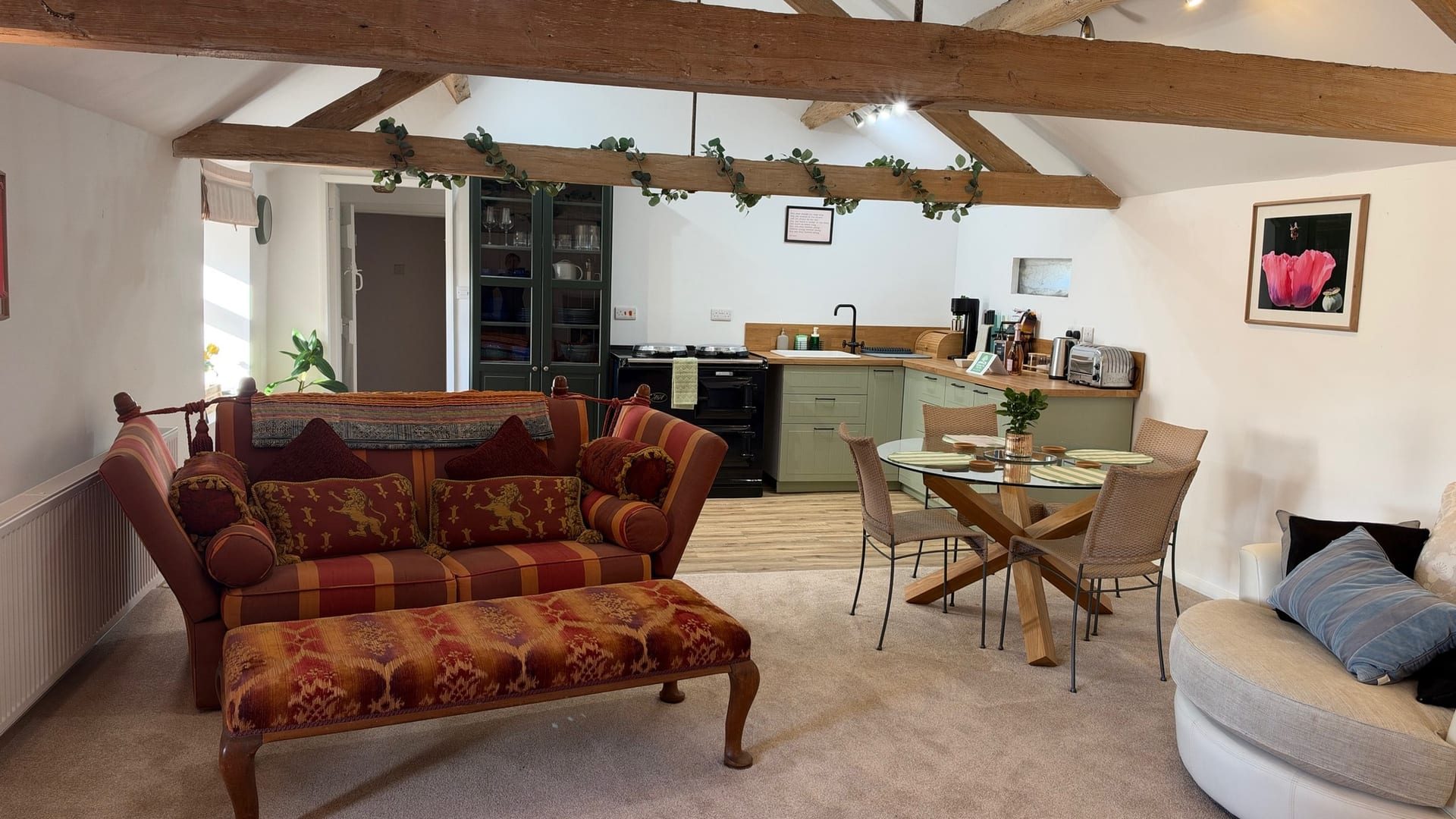 The converted stone barn at Wishing Tree Farm